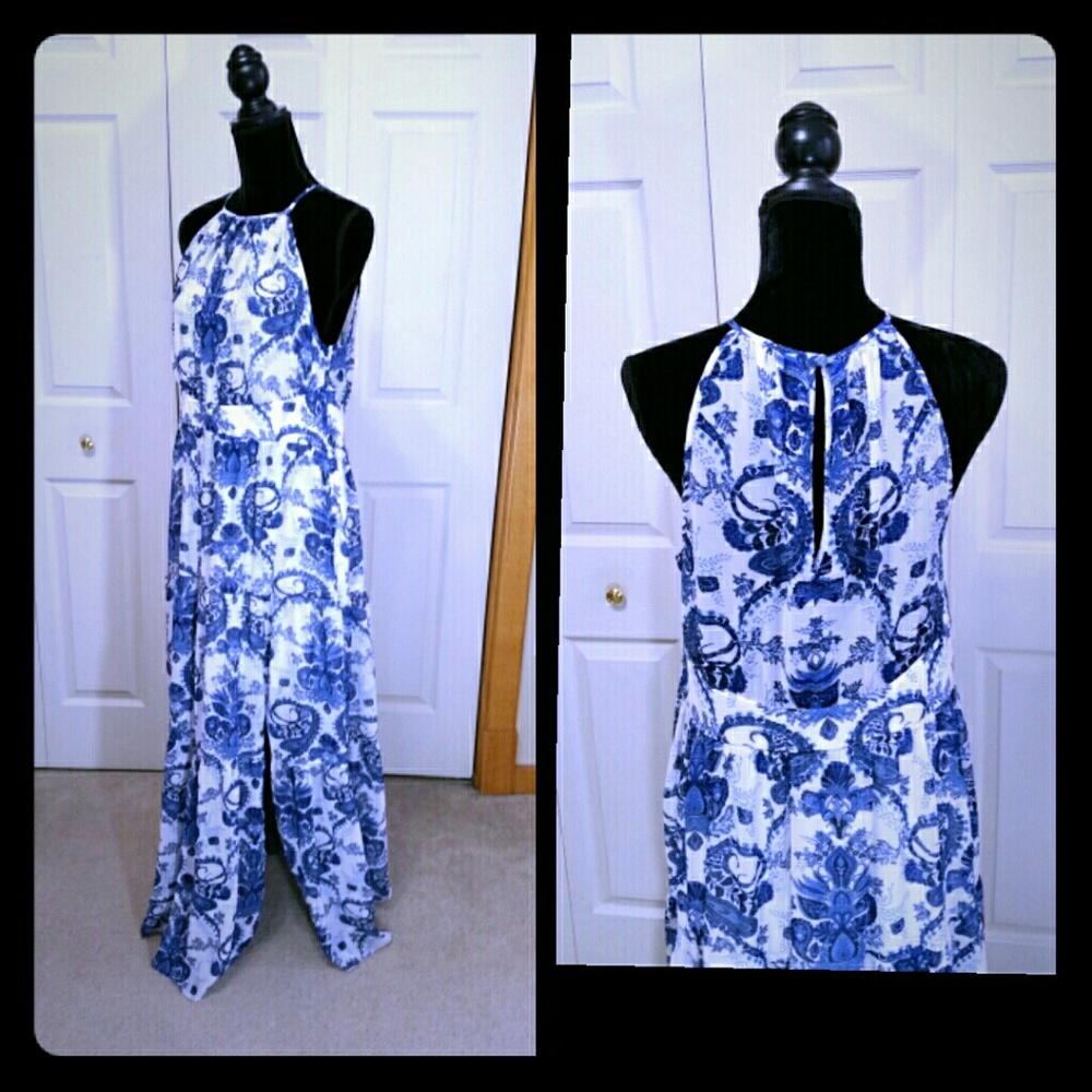 Floral/paisley flowy maxi dress